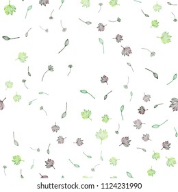 Light Green vector seamless doodle backdrop. Colorful abstract illustration with leaves in doodle style. New template for your business design.