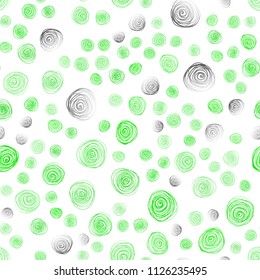 Light Green vector seamless doodle bright pattern. New colorful illustration in doodle style with flowers. Completely new template for your business design.