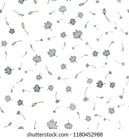 Light Green vector seamless doodle background. A vague abstract illustration with leaves in doodles style. Doodle design for your web site.