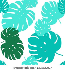 Light Green vector seamless doodle layout with leaves. An elegant bright illustration with leaves in Natural style. Template for business cards, websites.