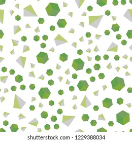 Light Green vector seamless, isometric layout with rectangles, triangles. Abstract illustration with colorful lines, cubes. Design for textile, fabric, wallpapers.