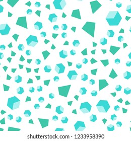 Light Green vector seamless, isometric layout with rectangles, triangles. Illustration with set of colorful triangles, squares. Template for business cards, websites.