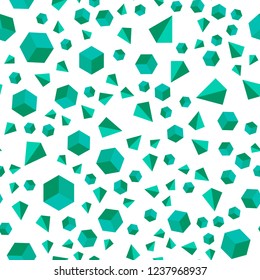 Light Green vector seamless, isometric pattern with polygonal style with cubes. Lines, rhombus with colorful gradient. Pattern for trendy fabric, wallpapers.