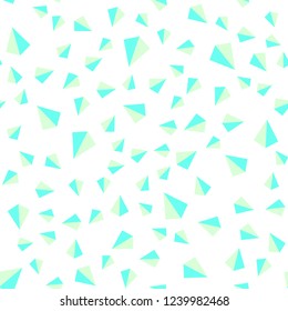 Light Green vector seamless, isometric backdrop with lines, triangles. Abstract gradient illustration with triangles. Pattern for design of fabric, wallpapers.