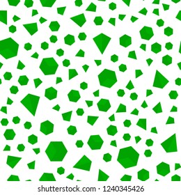 Light Green vector seamless, isometric background with triangles, cubes. Illustration with set of colorful triangles, squares. Design for wallpaper, fabric makers.