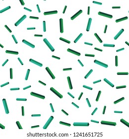 Light Green vector seamless, isometric texture with colored lines. Colorful shining illustration with lines on abstract template. Texture for window blinds, curtains.