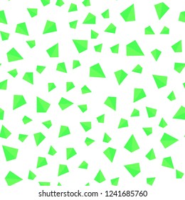 Light Green vector seamless, isometric template with crystals, triangles. Illustration with set of colorful triangles. Design for wallpaper, fabric makers.