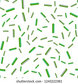 Light Green vector seamless, isometric background with straight lines. Modern geometrical abstract illustration with Lines. Texture for window blinds, curtains.