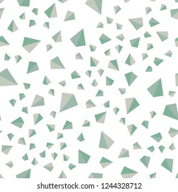 Light Green vector seamless, isometric cover with polygonal style. Illustration with set of colorful triangles. Design for wallpaper, fabric makers.