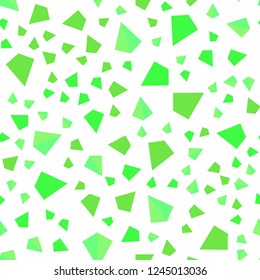 Light Green vector seamless, isometric pattern with polygonal style. Beautiful illustration with triangles in nature style. Pattern for trendy fabric, wallpapers.