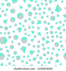 Light Green vector seamless, isometric backdrop with lines, rhombus. Lines, rhombus with colorful gradient. Template for business cards, websites.