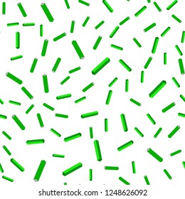 Light Green vector seamless, isometric pattern with sharp lines. Shining colored illustration with sharp stripes. Pattern for design of fabric, wallpapers.