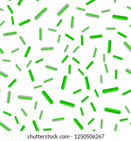 Light Green vector seamless, isometric pattern with sharp lines. Shining colored illustration with sharp stripes. Template for business cards, websites.