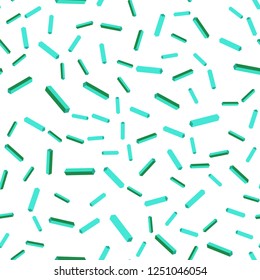 Light Green vector seamless, isometric cover with stright stripes. Colorful shining illustration with lines on abstract template. Template for business cards, websites.