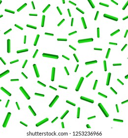 Light Green vector seamless, isometric layout with flat lines. Blurred decorative design in simple style with lines. Template for business cards, websites.