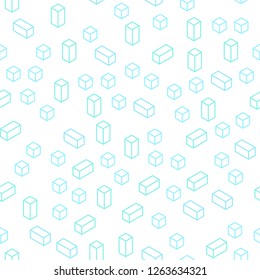 Light Green vector seamless, isometric texture in rectangular style. Abstract gradient illustration with rectangles. Texture for window blinds, curtains.