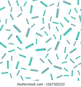 Light Green vector seamless, isometric background with straight lines. Lines on blurred abstract background with gradient. Pattern for design of fabric, wallpapers.