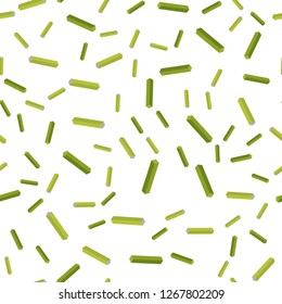 Light Green vector seamless, isometric background with stright stripes. Shining colored illustration with sharp stripes. Pattern for design of fabric, wallpapers.