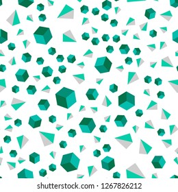 Light Green vector seamless, isometric layout with rectangles, triangles. Illustration with colorful triangles, rectangles. Template for business cards, websites.