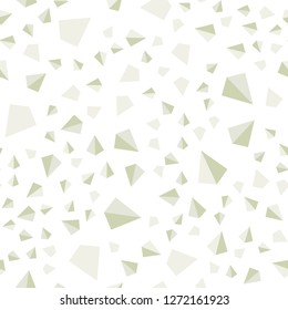 Light Green vector seamless, isometric layout with lines, triangles. Decorative design in abstract style with triangles. Pattern for design of fabric, wallpapers.