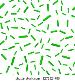 Light Green vector seamless, isometric template with repeated sticks. Lines on blurred abstract background with gradient. Template for business cards, websites.