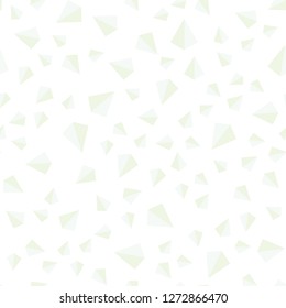 Light Green vector seamless, isometric layout with lines, triangles. Decorative design in abstract style with triangles. Pattern for design of fabric, wallpapers.