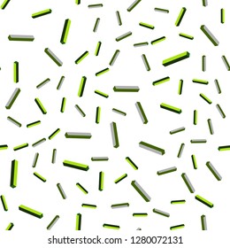 Light Green vector seamless, isometric texture with colored lines. Modern geometrical abstract illustration with Lines. Texture for window blinds, curtains.