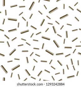 Light Green vector seamless, isometric template with repeated sticks. Modern geometrical abstract illustration with Lines. Template for business cards, websites.