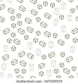 Light Green vector seamless, isometric cover in polygonal style. Illustration with set of colorful rectangles. Design for wallpaper, fabric makers.