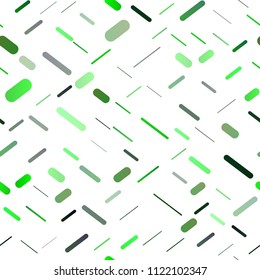 Light Green vector seamless layout with flat lines. Modern geometrical abstract illustration with staves. The pattern can be used as ads, poster, banner for commercial.