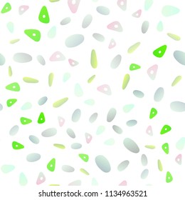 Light Green vector seamless layout with circles, lines. Decorative design in abstract style with lines, dots. Best design for your ad, poster, banner.