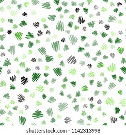 Light Green vector seamless layout with flat lines. Lines on blurred abstract background with gradient. The pattern for ad, booklets, leaflets.