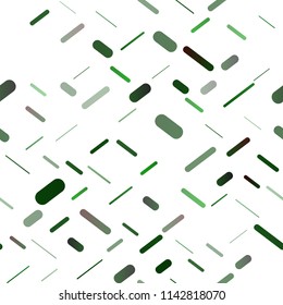 Light Green vector seamless layout with flat lines. Lines on blurred abstract background with gradient. Smart design for your business advert.