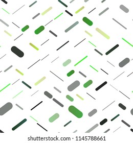 Light Green vector seamless layout with flat lines. Modern geometrical abstract illustration with staves. Best design for your ad, poster, banner.