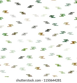 Light Green vector seamless layout with flat lines. Glitter abstract illustration with colored sticks. The pattern can be used for busines ad, booklets, leaflets
