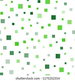 Light Green vector seamless layout with lines, rectangles. Rectangles on abstract background with colorful gradient. Best design for your ad, poster, banner.