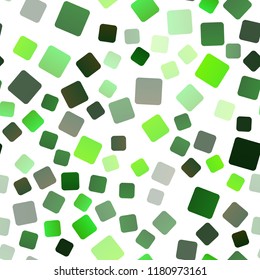 Light Green vector seamless layout with lines, rectangles. Abstract gradient illustration with rectangles. Best design for your ad, poster, banner.