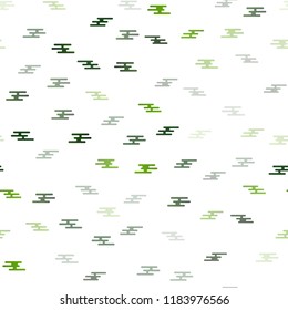 Light Green vector seamless layout with flat lines. Decorative shining illustration with lines on abstract template. The pattern can be used as ads, poster, banner for commercial.