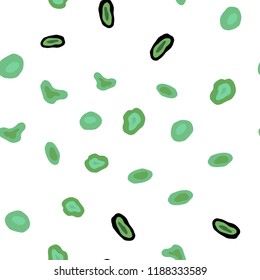 Light Green vector seamless layout with circle shapes. Blurred bubbles on abstract background with colorful gradient. Pattern for trendy fabric, wallpapers.