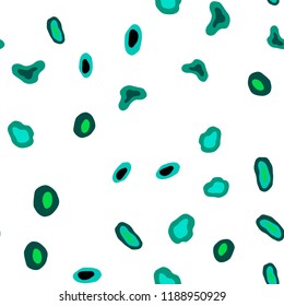 Light Green vector seamless layout with circle shapes. Modern abstract illustration with colorful water drops. Template for business cards, websites.