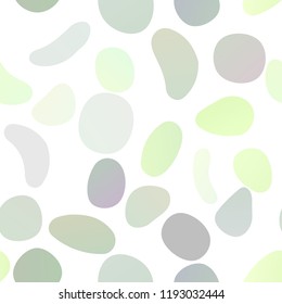 Light Green vector seamless layout with circle spots. Colorful illustration with blurred circles in nature style. Pattern for trendy fabric, wallpapers.