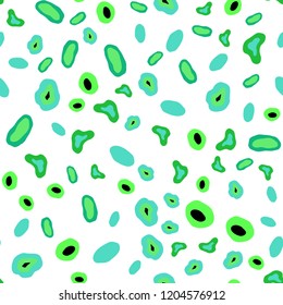 Light Green vector seamless layout with circle shapes. Beautiful colored illustration with blurred circles in nature style. Design for textile, fabric, wallpapers.