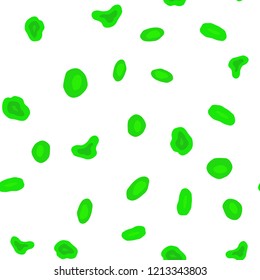 Light Green vector seamless layout with circle shapes. Abstract illustration with colored bubbles in nature style. Pattern for design of window blinds, curtains.