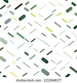 Light Green vector seamless layout with flat lines. Modern geometrical abstract illustration with staves. The pattern can be used as ads, poster, banner for commercial.