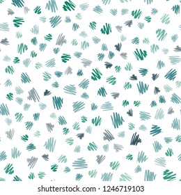 Light Green vector seamless layout with flat lines. Glitter abstract illustration with colored sticks. Best design for your ad, poster, banner.