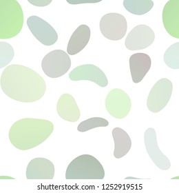 Light Green vector seamless layout with circle spots. Modern abstract illustration with colorful water drops. Pattern for trendy fabric, wallpapers.