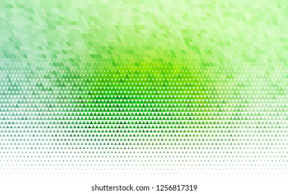 Light Green vector seamless layout with lines, triangles. Decorative design in abstract style with triangles. Pattern for design of window blinds, curtains.
