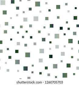 Light Green vector seamless layout with lines, rectangles. Rectangles on abstract background with colorful gradient. Pattern for busines ad, booklets, leaflets