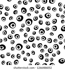 Light Green vector seamless layout with circle spots. Blurred decorative design in abstract style with bubbles. Pattern for design of window blinds, curtains.