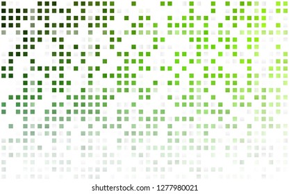 Light Green vector seamless layout with lines, rectangles. Glitter abstract illustration with rectangular shapes. Pattern for design of fabric, wallpapers.